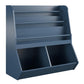 Jocelyn Kids Book and Toy Storage with 3 Shelves and 2 Open Compartments - Navy