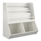 Jocelyn Kids Book and Toy Storage with 3 Shelves and 2 Open Compartments - White