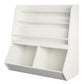 Jocelyn Kids Book and Toy Storage with 3 Shelves and 2 Open Compartments - White