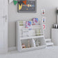 Jocelyn Kids Book and Toy Storage with 3 Shelves and 2 Open Compartments - White