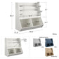 Jocelyn Kids Book and Toy Storage with 3 Shelves and 2 Open Compartments - Navy