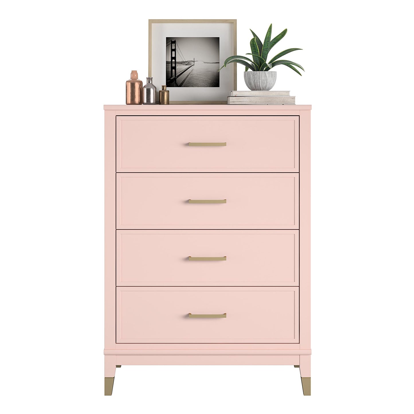 Westerleigh 4 Drawer Dresser - Pink