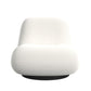 Crosby Boucle Swivel Chair - White