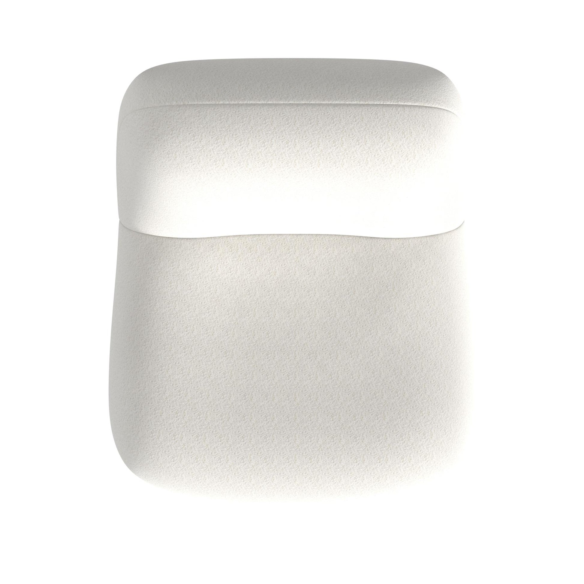 Crosby Boucle Swivel Chair - White