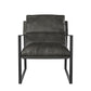 Varick Faux Leather Accent Chair - Espresso
