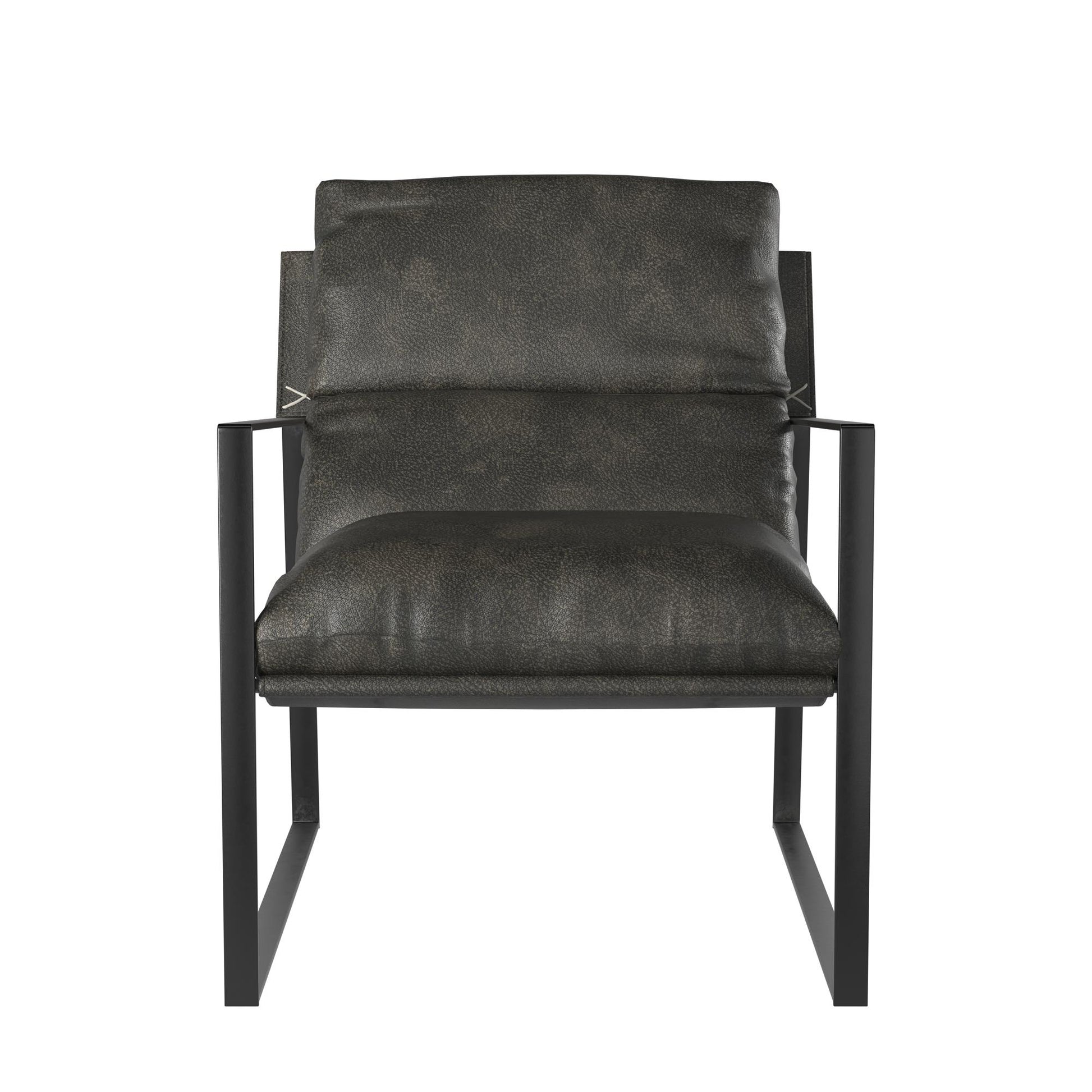 Varick Faux Leather Accent Chair - Espresso