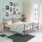Bombay Victorian Metal Bed with Secured Metal Slats - Bronze - King