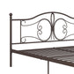 Bombay Victorian Metal Bed with Secured Metal Slats - Bronze - King