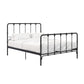 Mainstays Farmhouse Metal Bed, Queen, Black - Black - Queen