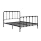 Mainstays Farmhouse Metal Bed, Queen, Black - Black - Queen