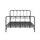 Mainstays Farmhouse Metal Bed, Queen, Black - Black - Queen