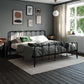 Mainstays Farmhouse Metal Bed, King, Black - Black - King