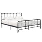 Mainstays Farmhouse Metal Bed, King, Black - Black - King