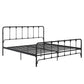 Mainstays Farmhouse Metal Bed, King, Black - Black - King