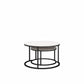 Camdale Nesting Coffee Table and End Table 4 Piece Set - Ivory Pine