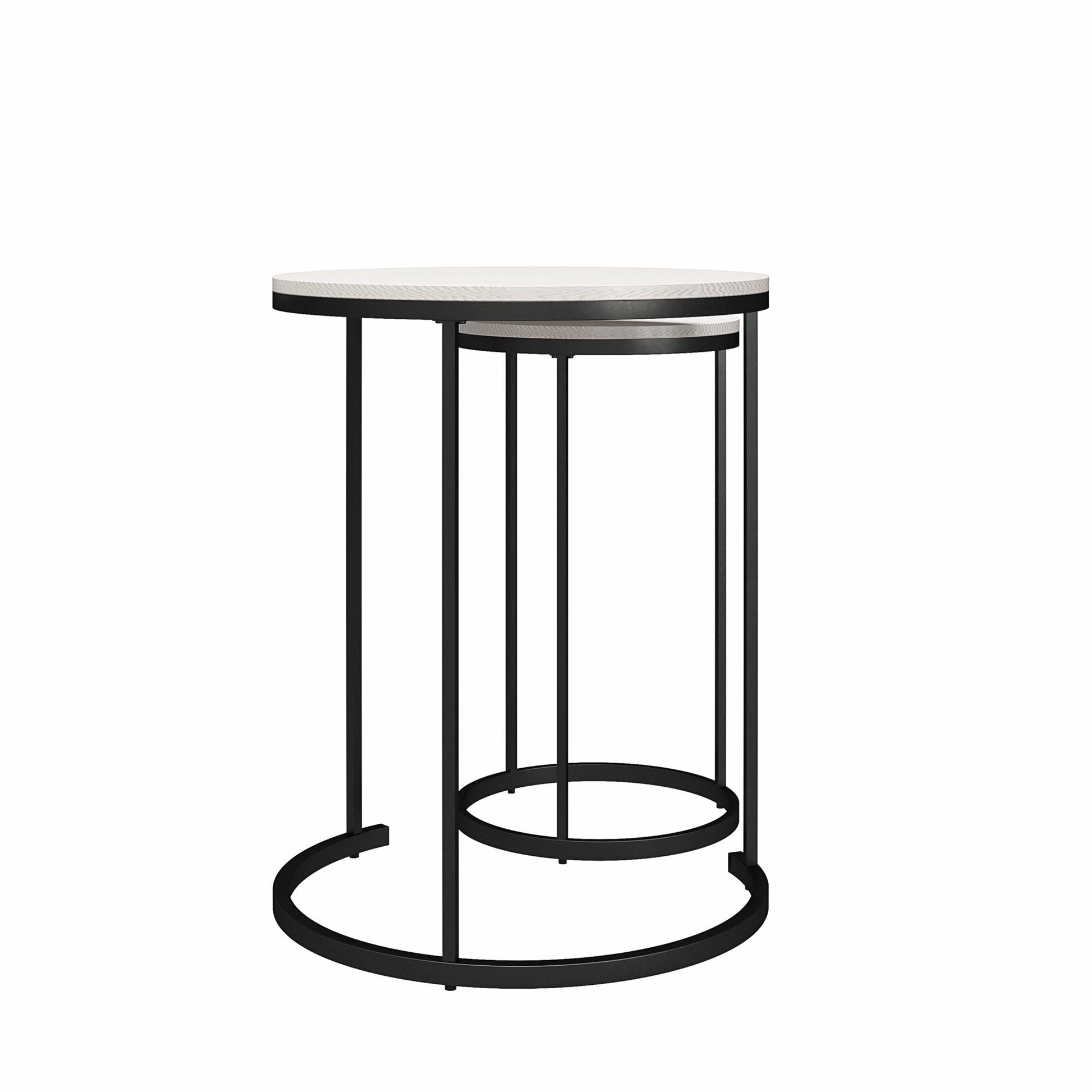 Camdale Nesting Coffee Table and End Table 4 Piece Set - Ivory Pine