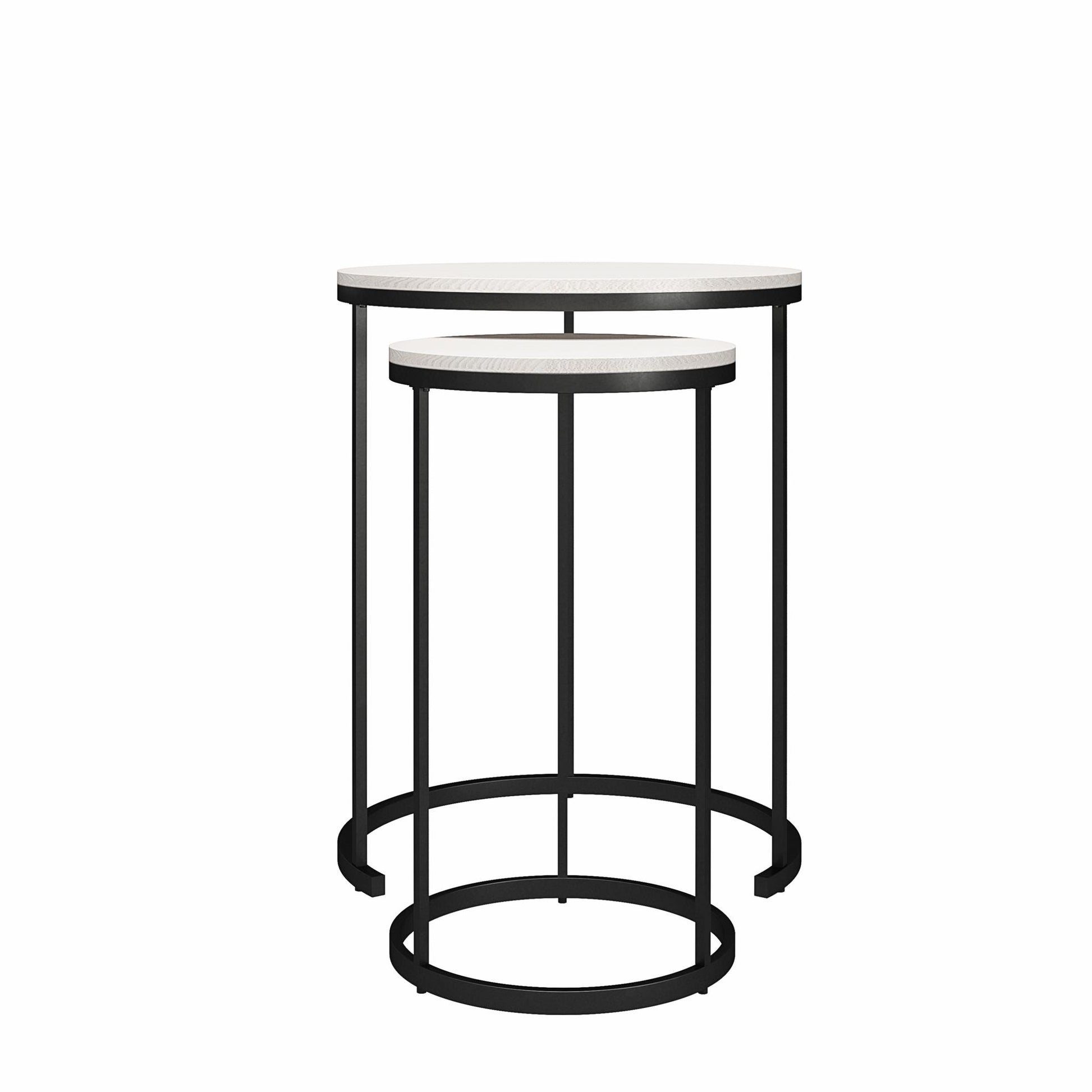 Camdale Nesting Coffee Table and End Table 4 Piece Set - Ivory Pine