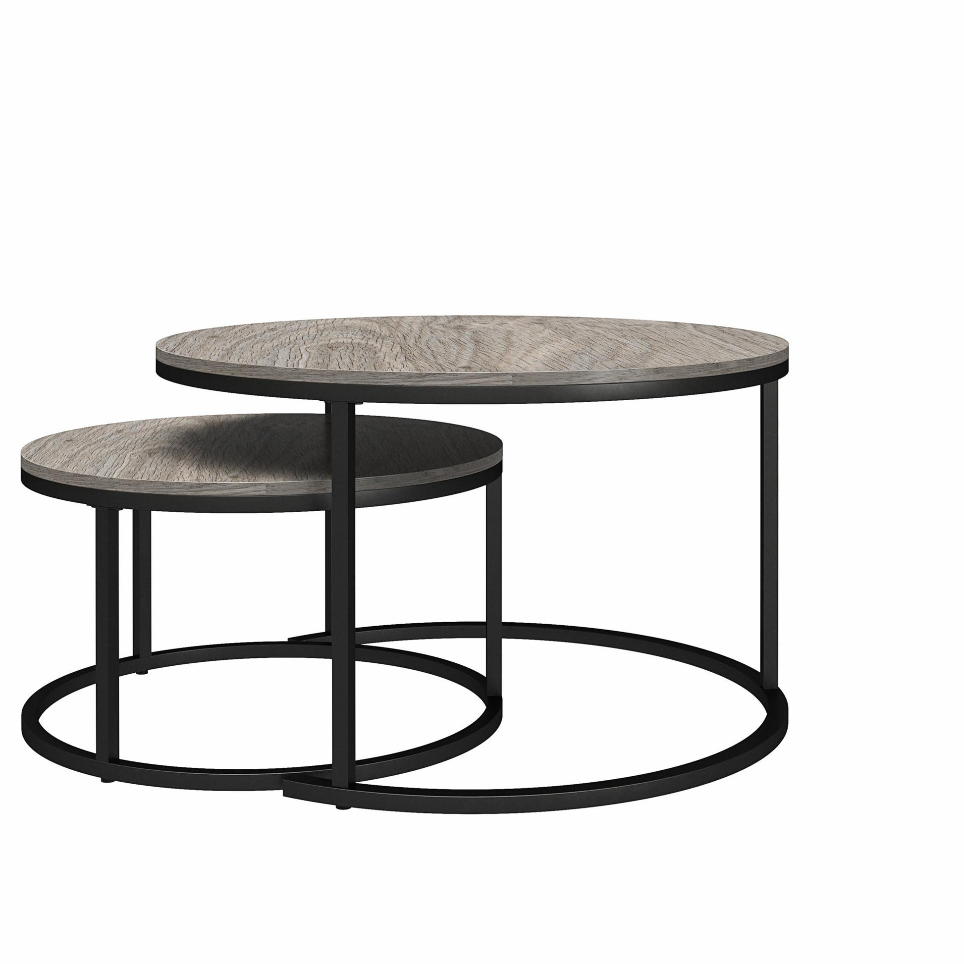 Camdale Nesting Coffee Table and End Table 4 Piece Set - Gray Oak