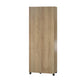Basin Tall Asymmetrical Storage Cabinet with Adjustable Shelving and Feet - Natural