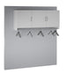 Basin 3 Door Wall Storage Cabinet with Hanging Rod - Dove Gray