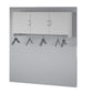 Basin 3 Door Wall Storage Cabinet with Hanging Rod - Dove Gray