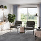 Varick Faux Leather Accent Chair - Espresso