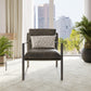 Varick Faux Leather Accent Chair - Espresso