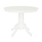 Aubrey 5 Piece Traditional Pedestal Round Dining Table and Chairs Set - White