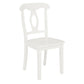 Aubrey 5 Piece Traditional Pedestal Round Dining Table and Chairs Set - White