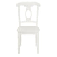 Aubrey 5 Piece Traditional Pedestal Round Dining Table and Chairs Set - White