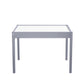 Hunter 3-Piece Kiddy Table and Chair Kids Set - Gray