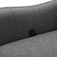 Rylee Upholstered Tall Wingback Glider Recliner Chair - Gray
