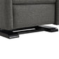 Rylee Upholstered Tall Wingback Glider Recliner Chair - Gray
