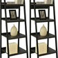 Lawrence 4 Shelf Ladder Bookcase Bundle, Set of 2  - Black