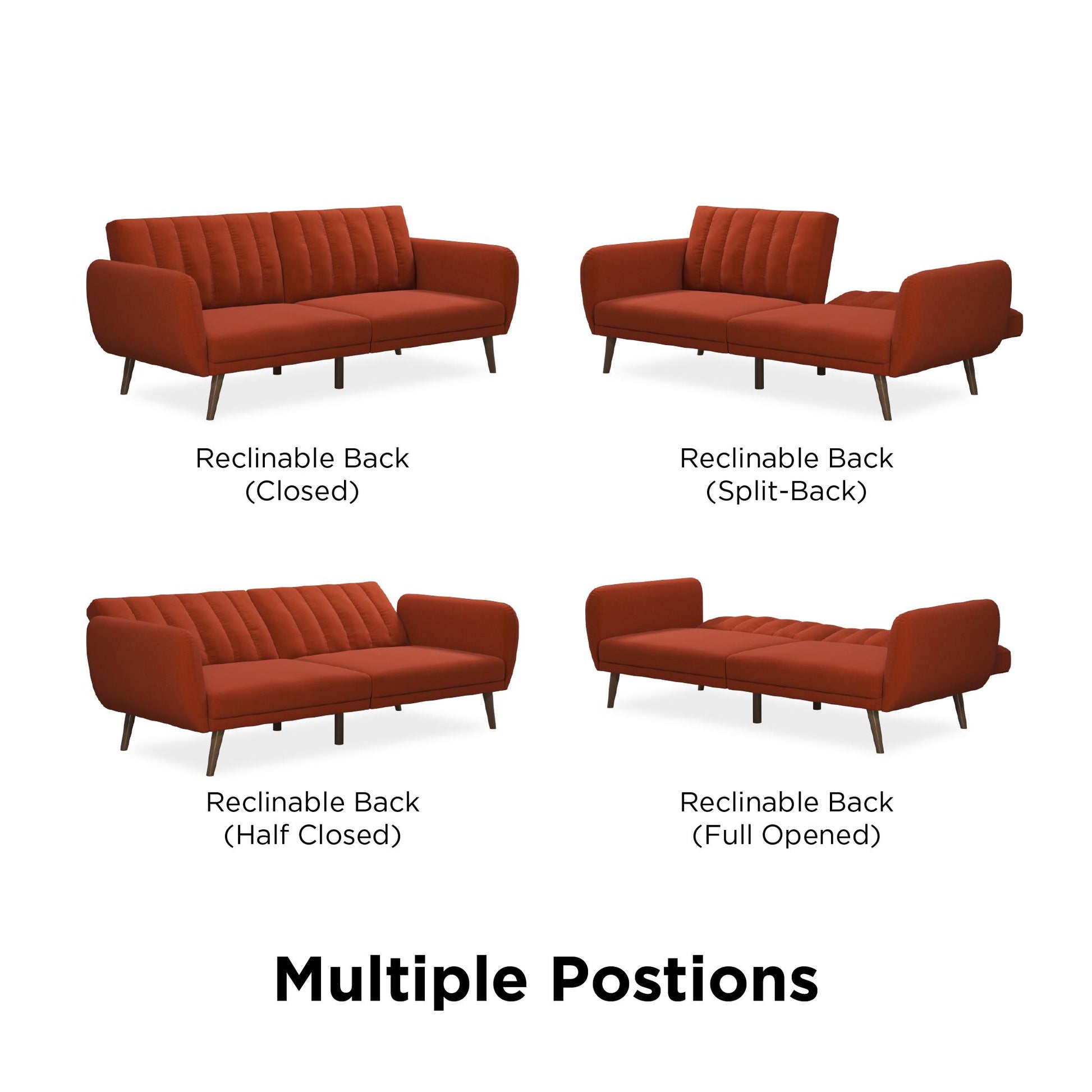 Brittany Futon - Orange