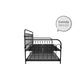 Bright Pop Metal Daybed with Trundle - Black - Twin