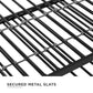Bright Pop Metal Daybed with Trundle - Black - Twin