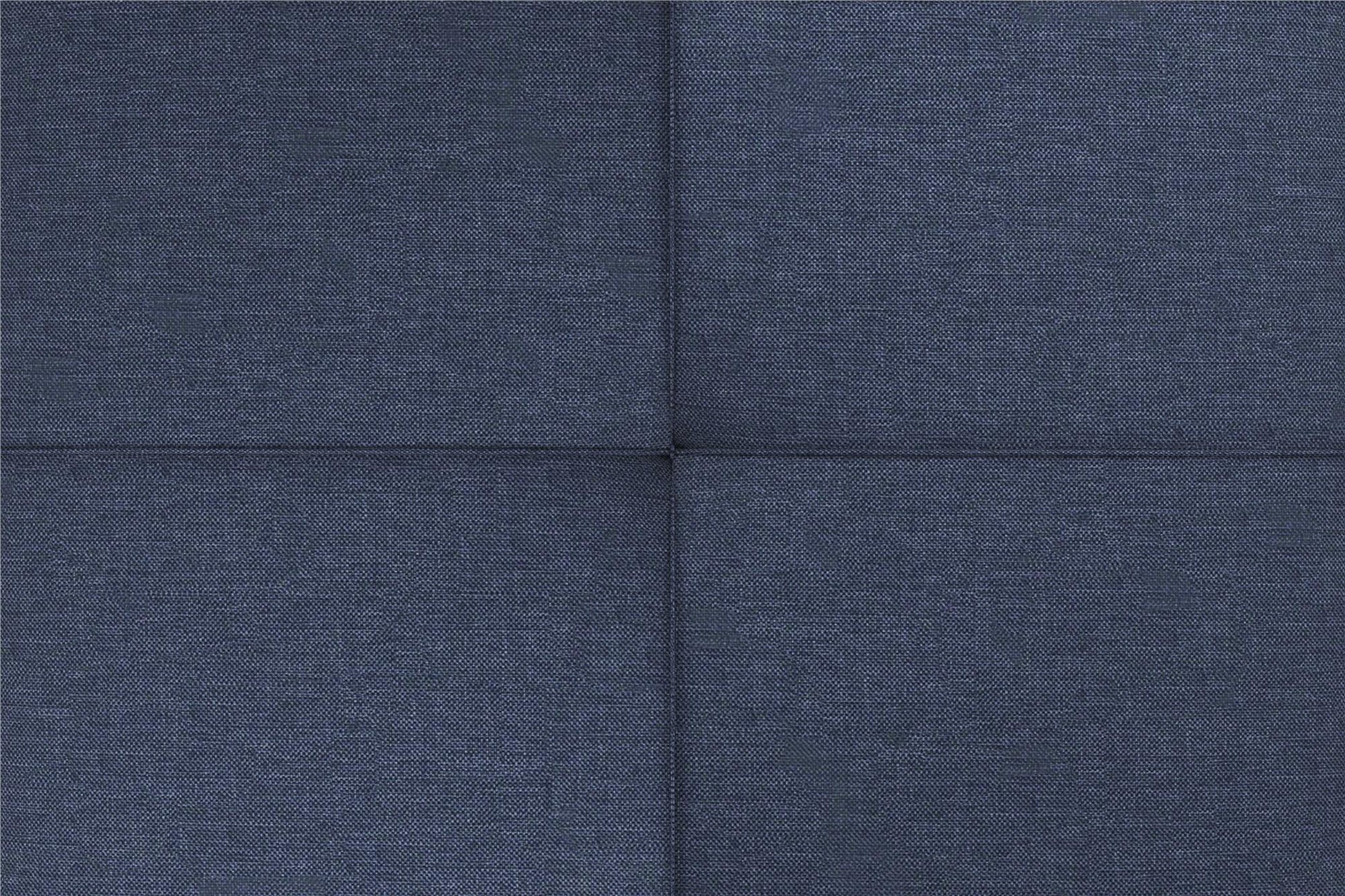 Andora Tufted Upholstered Coil Futon with Wooden Legs - Navy Linen