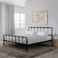 Mainstays Farmhouse Metal Bed, King, Black - Black - King