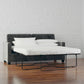 DHP Cooper Loveseat Sofa Sleeper with Full Memory Foam Mattress, Gray Velvet - Gray - Full
