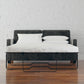 DHP Cooper Loveseat Sofa Sleeper with Full Memory Foam Mattress, Gray Velvet - Gray - Full