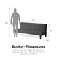 Donna Convertible Futon - Gray