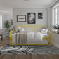 Bright Pop Metal Daybed with Trundle - Yellow - Twin