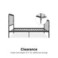 Mainstays Farmhouse Metal Bed, Queen, Black - Black - Queen