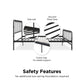 Mainstays Farmhouse Metal Bed, King, Black - Black - King