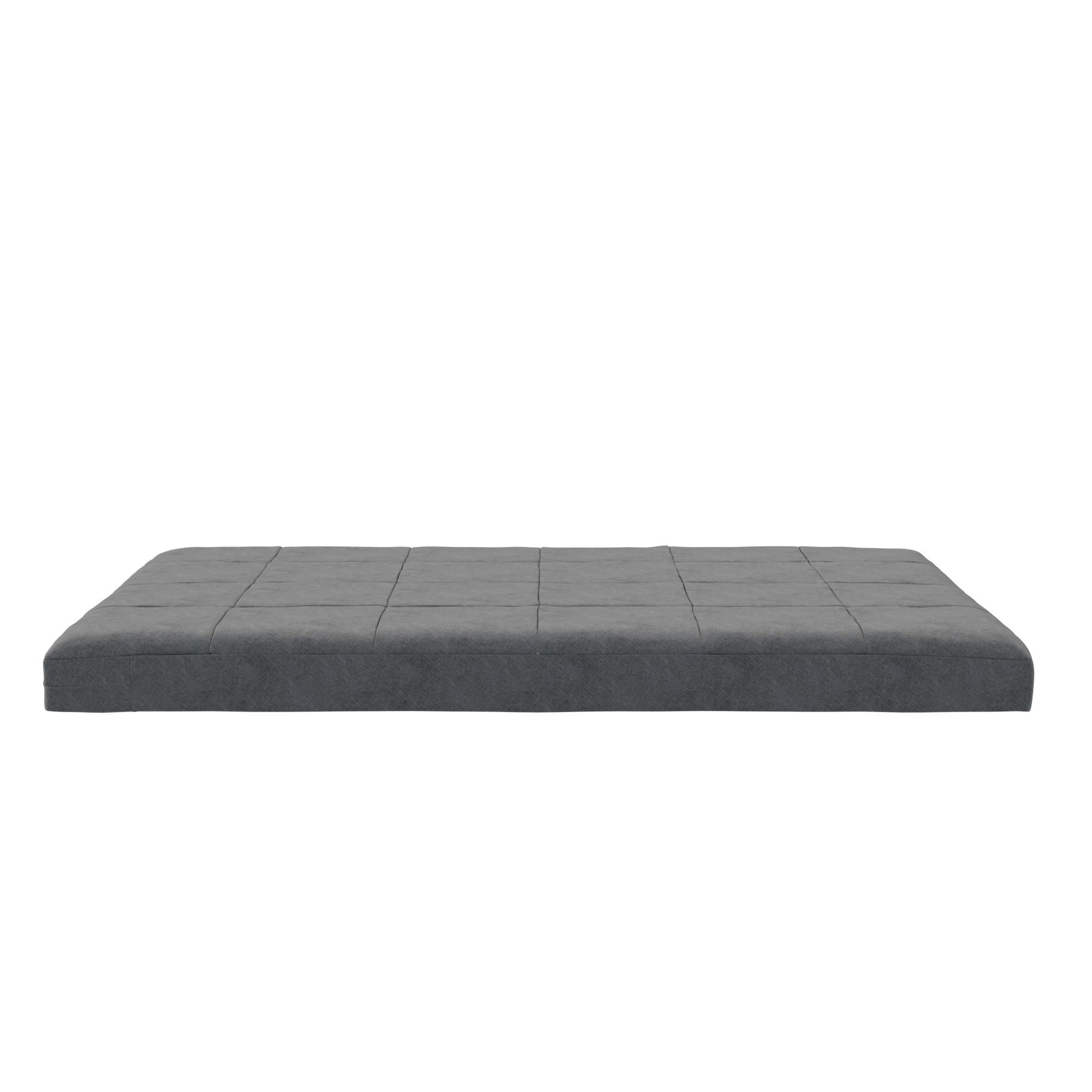 Lexi 6 Inch Quilted Thermobonded High Density Polyester Fill Futon Mattress - Gray - Full