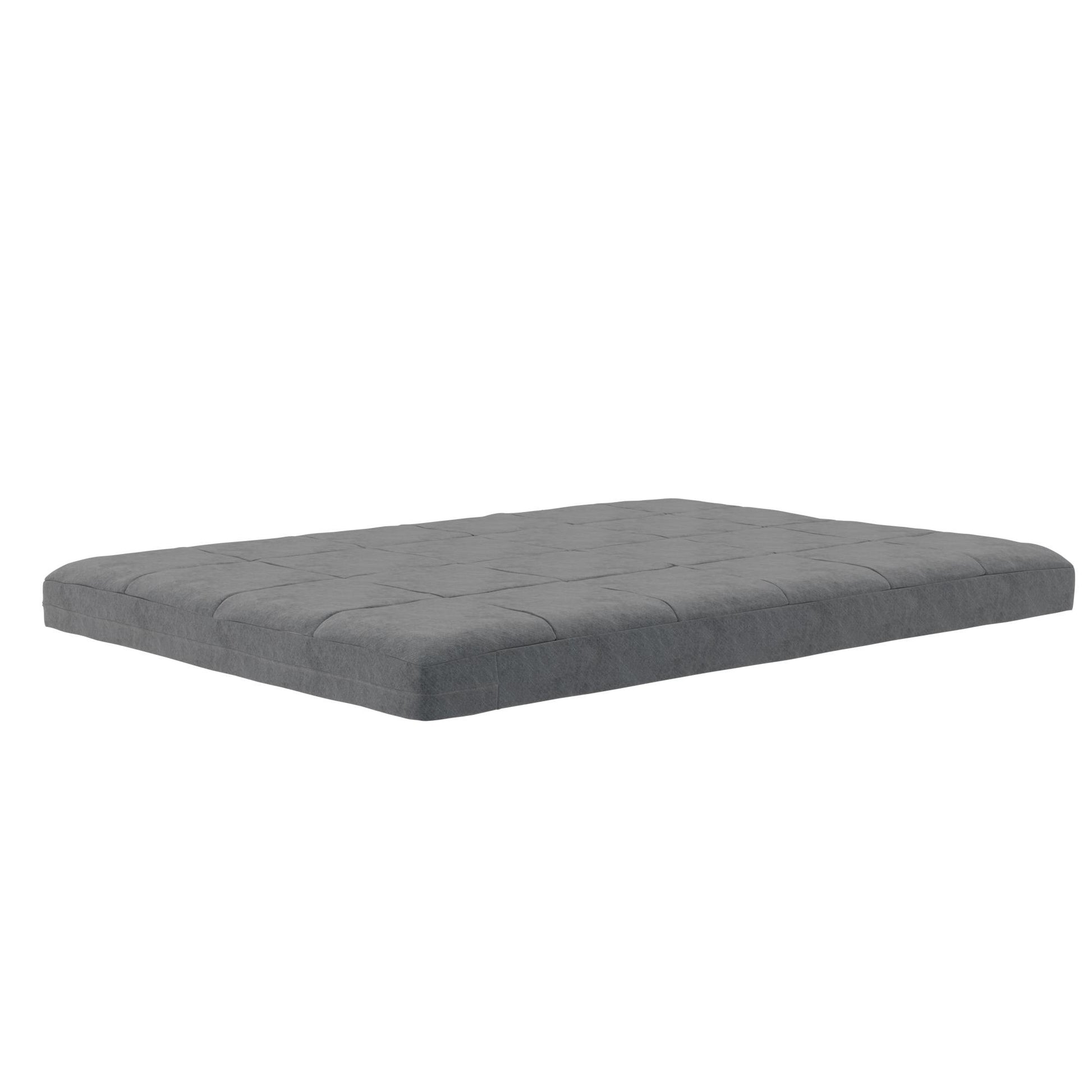 Lexi 6 Inch Quilted Thermobonded High Density Polyester Fill Futon Mattress - Gray - Full