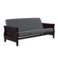 Lexi 6 Inch Quilted Thermobonded High Density Polyester Fill Futon Mattress - Gray - Full
