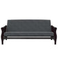 Lexi 6 Inch Quilted Thermobonded High Density Polyester Fill Futon Mattress - Gray - Full