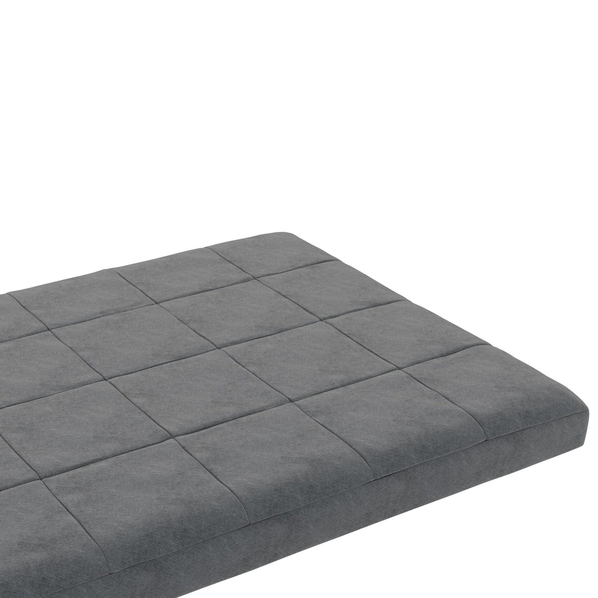Lexi 6 Inch Quilted Thermobonded High Density Polyester Fill Futon Mattress - Gray - Full